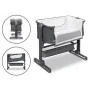 Patut co-sleeper, Lionelo, Timon, 3 in 1, Pliabil, Cu setare unghiulara, Reglabil in 6 pozitii pe inaltime, Din Aluminiu, 90x50 cm, Conform cu standardele europeane de securitate EN1130 si EN16890, Gri - 11