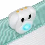 Patut pliant, Lionelo, Sven Plus, 120x60 cm, Cu doua nivele, Cu arcada jucarii, masuta de infasat, vibratii, melodii, conform cu standardele europeane de securitate EN716 si EN12221, Turcoaz/Gri - 21