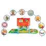 Salteluta  interactiva Lionelo, Agnes, Cu jucarii, Conform cu standardul european de securitate EN71, 142x142x45 cm, Multicolor - 10