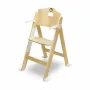 Scaun de masa, Lionelo, Floris, 3 in 1, Din Lemn, Transformabil, Reglabil pe inaltime in 4 pozitii, Suport picioare- 4 pozitii, 6 luni- 12 ani, Sustine 40 kg, Natur - 5