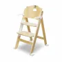Scaun de masa, Lionelo, Floris, 3 in 1, Din Lemn, Transformabil, Reglabil pe inaltime in 4 pozitii, Suport picioare- 4 pozitii, 6 luni- 12 ani, Sustine 40 kg, Natur - 4