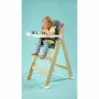 Scaun de masa, Lionelo, Floris, 3 in 1, Din Lemn, Transformabil, Reglabil pe inaltime in 4 pozitii, Suport picioare- 4 pozitii, 6 luni- 12 ani, Sustine 40 kg, Natur - 24