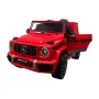 Masinuta electrica cu telecomanda, roti EVA, scaun piele Mercedes G63 - Rosu - 2