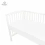 Cearceaf cu elastic, MimiNu, Jerse, Pentru patut 120X60 cm, Material certificat Oeko Tex Standard 100, White - 3