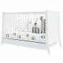 Patut copii din lemn Hubners Cosmo 120x60 cm alb cu sertar - 2