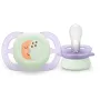 Set 2 suzete bebelusi, Philips Avent, Ultra Start Nighttime, Ortodontice, Silicon moale, Senzatie naturala, Fara BPA, 80% materiale de origine vegetala, 0-6 luni, Luna/Stele - 10