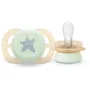 Set 2 suzete bebelusi, Philips Avent, Ultra Start Nighttime, Ortodontice, Silicon moale, Senzatie naturala, Fara BPA, 80% materiale de origine vegetala, 0-6 luni, Luna/Stele - 16