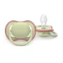 Set 3 suzete bebelusi, Philips Avent, Ultra Air Day & Night, Ortodontice, Silicon moale, Ventilate, Senzatie naturala, Fara BPA, 6-18 luni, Bej/Palmier - 12
