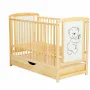 Set Patut din lemn Babyneeds cu sertar + Saltea Cocos Confort II + Protectie impermeabila Qmini - 7