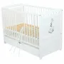 Set Patut din lemn bebe Babyneeds, Nadia II cu sertar, 120x60 cm, Alb + Saltea patut bebe, Cocos Confort II, Cu fibre de cocos si strat de burete, 120x60x10 cm + Protectie impermeabila, Pentru patuturi 120x60 cm, Alb - 10