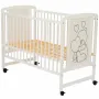 Set Patut din lemn bebe Qmini, Timmi Heart, 120x60 cm, Alb + Saltea patut bebe, Cocos Confort II, Cu husa detasabila, Antialergica, 120x60x10 cm + Protectie impermeabila, Pentru patuturi 120x60 cm, Alb - 10
