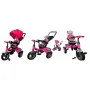 Tricicleta cu pedale 3 in 1 R-Sport T3 - Roz - 2