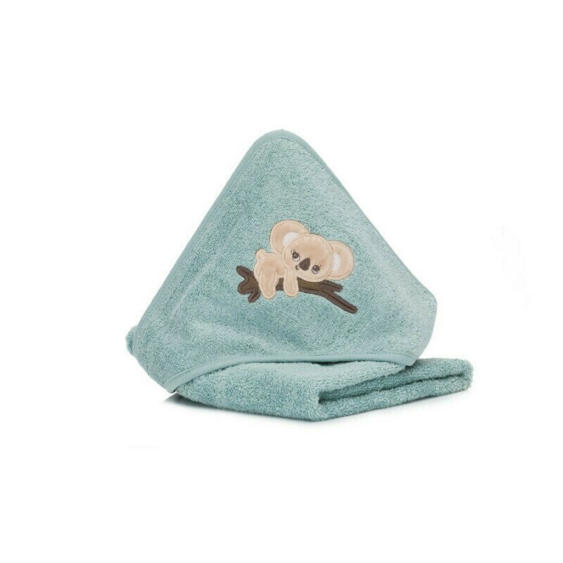 Fillikid - prosopel brodat koala din bumbac, 75x75 cm, albastru