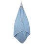 Pj Baby - Prosop din bumbac, cu gluga si imprimeu, 100 x 100 cm, Blue Triangle - 2