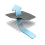Aeromoov - Protectie antitranspiratie cos auto, Universala, 0-9 luni, 0-10 kg, Structura 3D, AeroSleep, Flowers - 3