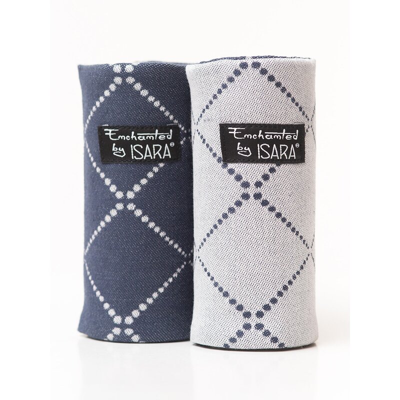 Isara - protectii reversibile diamonda blue ink