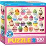 Puzzle 100 piese Cupcakes - 1