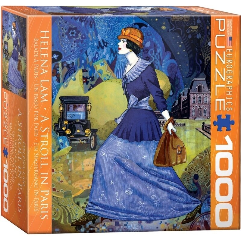 Puzzle 1000 piese A Stroll in Paris, Helena Lam