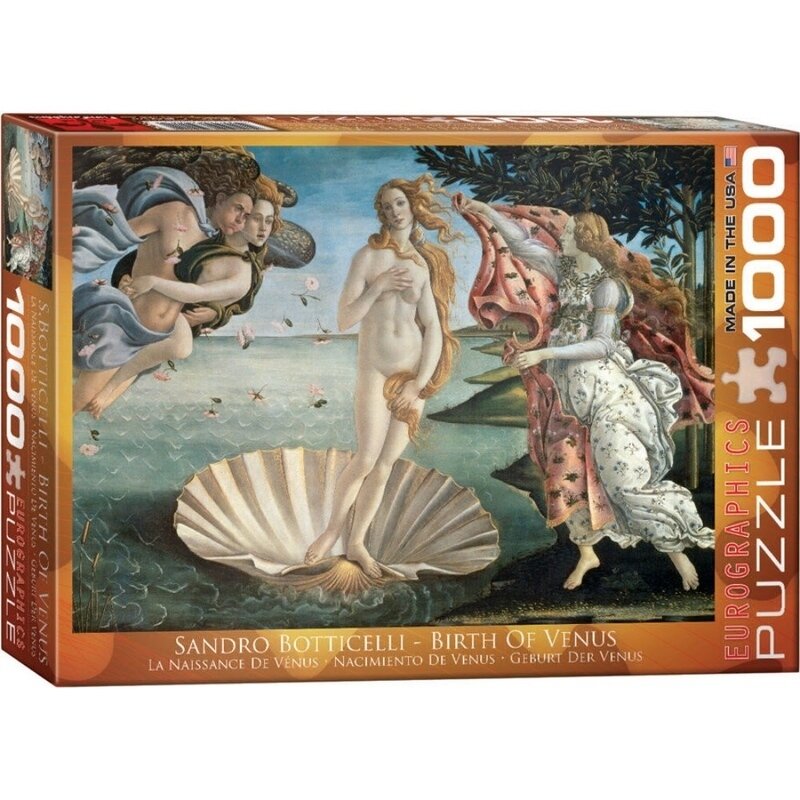 Puzzle 1000 piese Birth of Venus, Sandro Botticelli