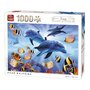 Puzzle 1000 piese Four Dolphins - 1