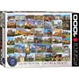 Puzzle 1000 piese Globetrotter Castles and Palaces - 1