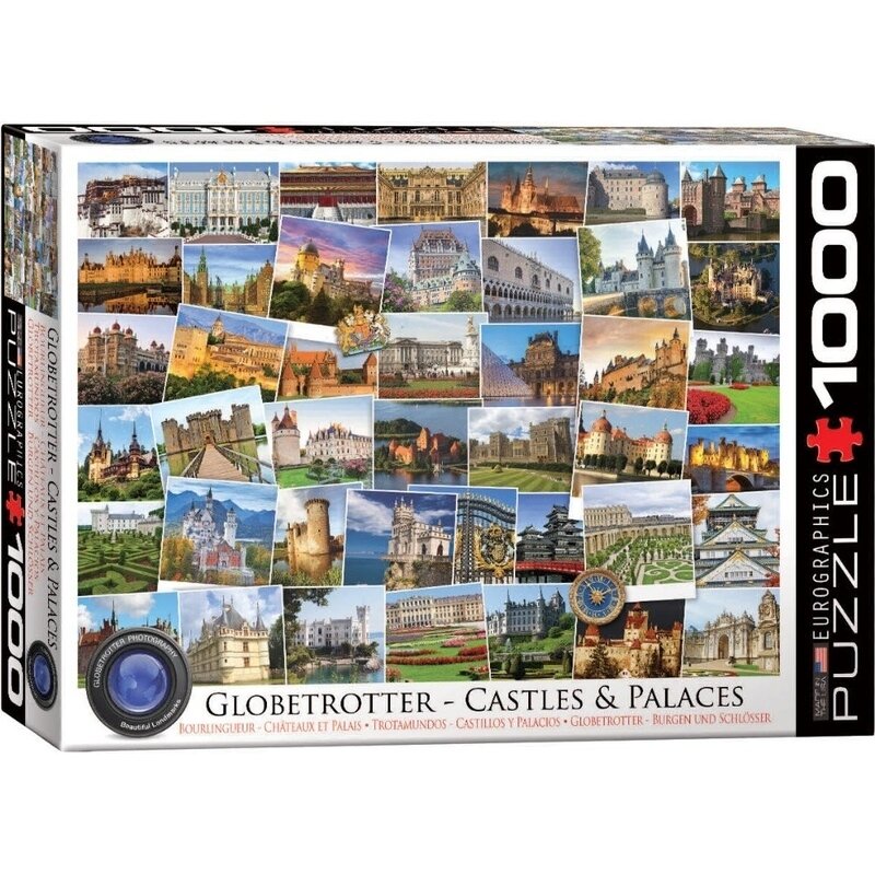 Puzzle 1000 piese Globetrotter Castles and Palaces Jucarii & Cadouri