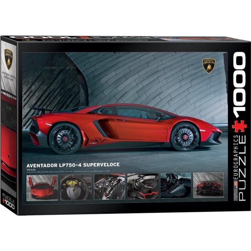 Puzzle 1000 piese Lamborghini Aventador LP750, 4 Superveloce