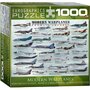 Puzzle 1000 piese Modern Warplanes (mic) - 1