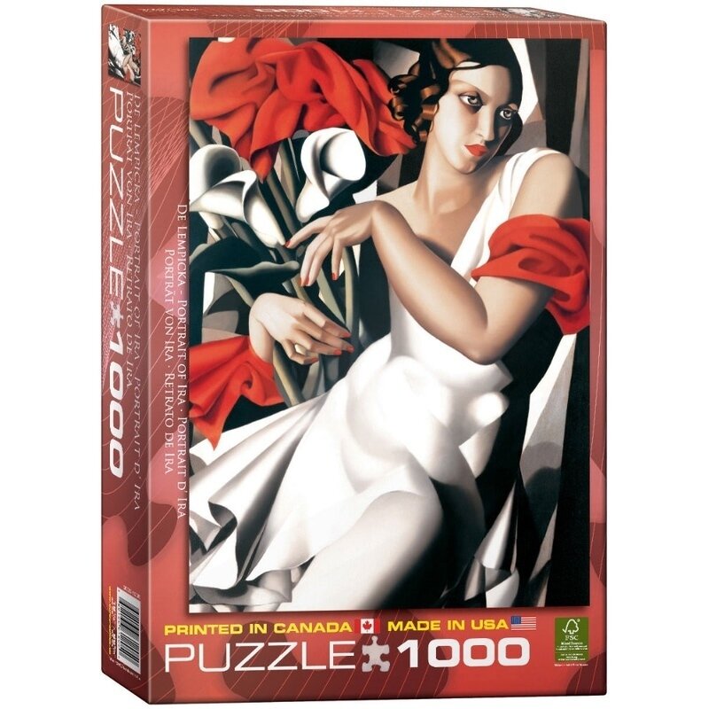 Puzzle 1000 piese Portrait of Ira, Tamara de Lempicka