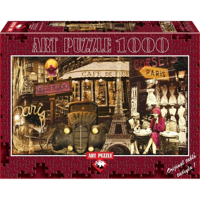 Puzzle 1000 piese – STREETS OF PARIS Jucarii & Cadouri