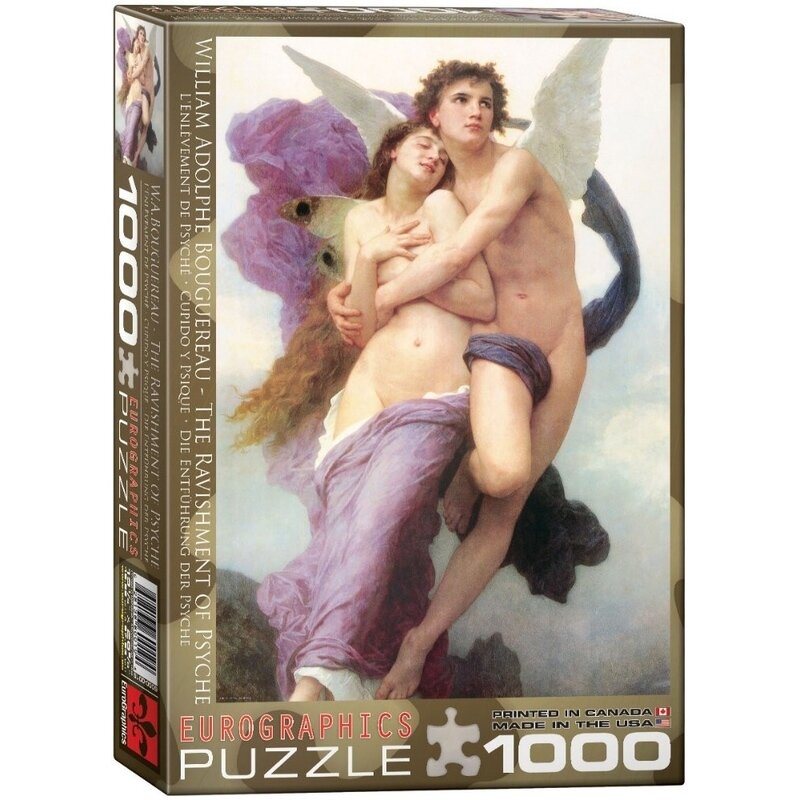 Puzzle 1000 piese The Ravishment of Psyche, William Adolphe Bouguereau