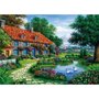 Puzzle 1500 piese - Garden With Swans - 1