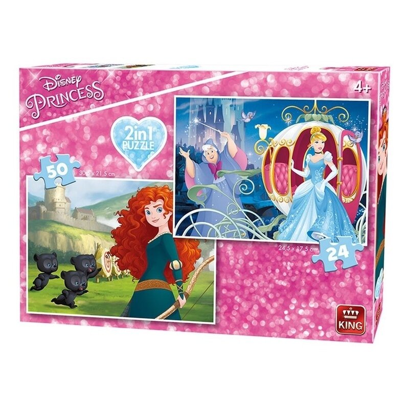 Puzzle 2 in 1 Princess Brave/Cindarrela