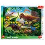 Trefl - Puzzle tip rama Dinozauri , Puzzle Copii , Plansa, piese 25 - 1