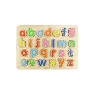 Masterkidz - Puzzle din lemn Alfabet litere mici , Puzzle Copii , 3D, piese 26