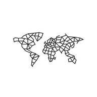 EWA - Puzzle din lemn World map , Puzzle Copii , Decorativ 3D, piese 324