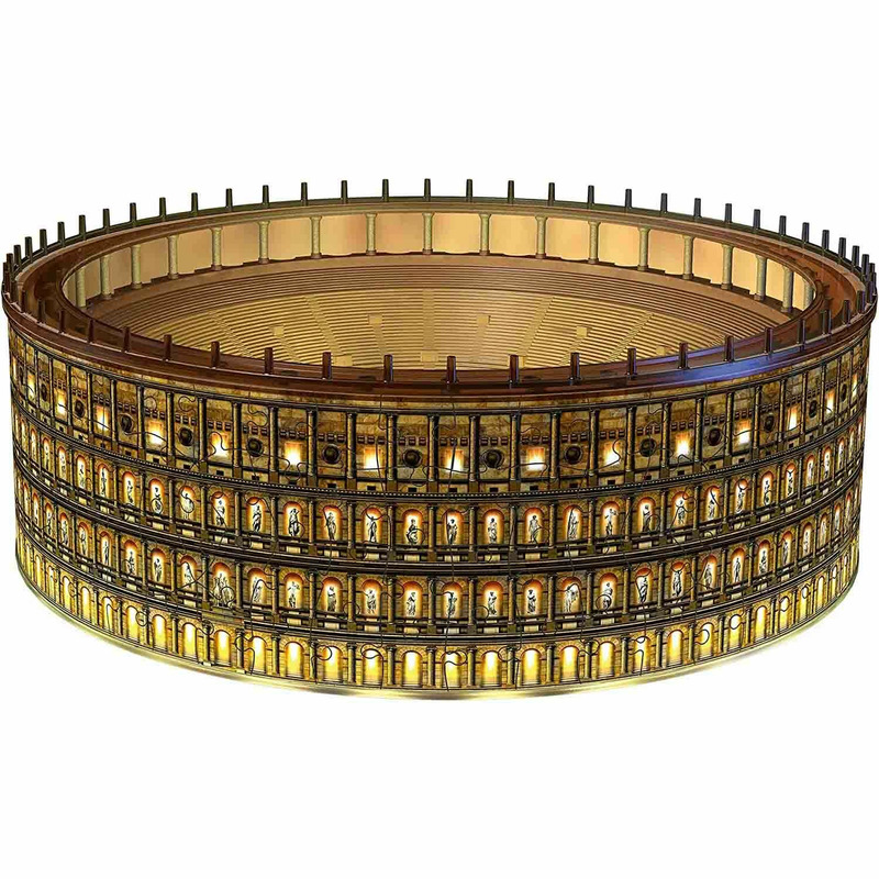 Puzzle 3d led colosseum, 216 piese