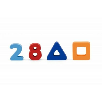 Viga - Puzzle din lemn Numere si forme , Puzzle Copii, piese 20