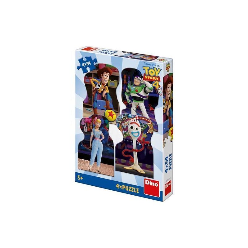 Puzzle personaje Toy Story 4 , Puzzle Copii , 4 x 54 piese, piese 216