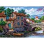 Puzzle 500 piese - Canal With Flowers-Arturo Zarraga - 1