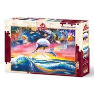 Puzzle 500 piese - UNIVERSAL DOLPHINS