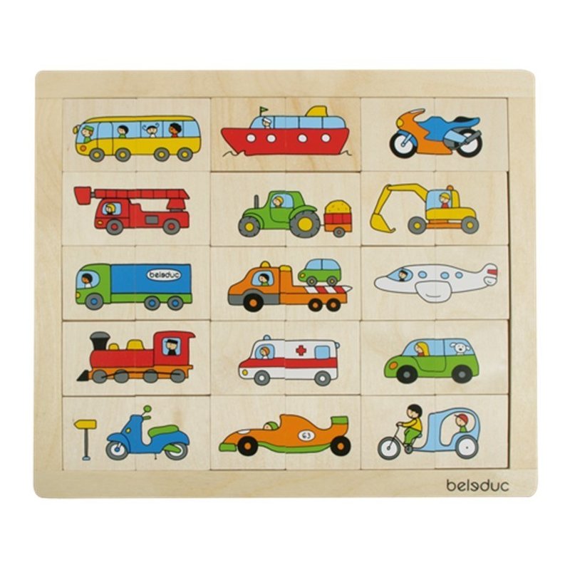 Beleduc - puzzle amesteca si potriveste transport