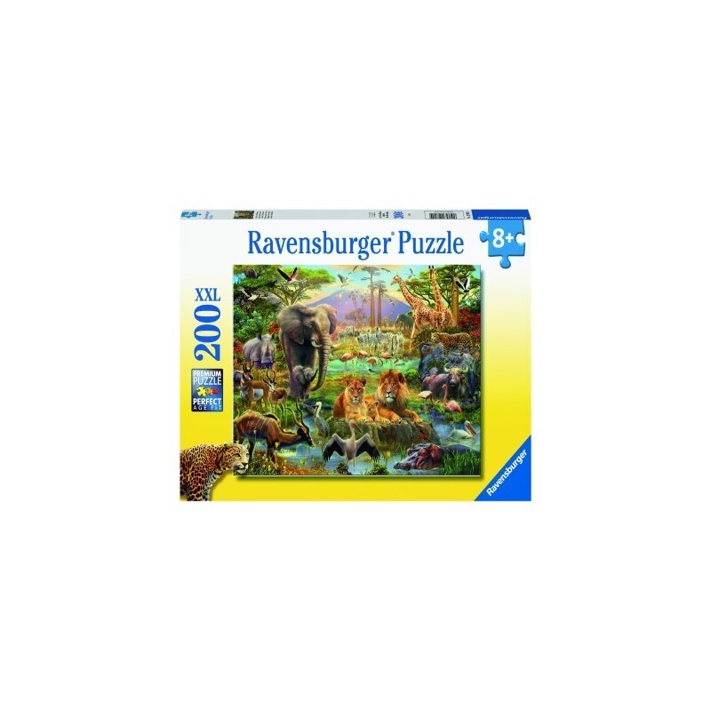 Ravensburger - PUZZLE ANIMALE DIN SAVANA, 200 PIESE