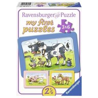 Ravensburger - Puzzle Animale prieteni, 3x6 piese
