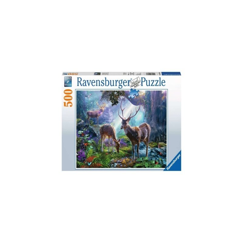 Ravensburger - PUZZLE CERBI IN PADURE, 500 PIESE