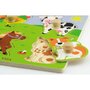 Viga - Puzzle din lemn Animale de la ferma , Puzzle Copii , Cu manere, piese 4 - 2