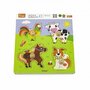 Viga - Puzzle din lemn Animale de la ferma , Puzzle Copii , Cu manere, piese 4 - 4