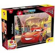 Lisciani - Puzzle personaje Cars 3 Maxi, Cu desen de colorat Puzzle Copii, piese 35