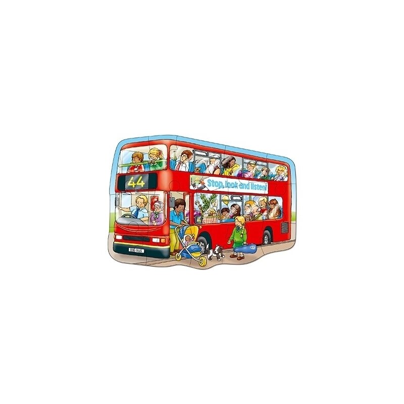 Orchard toys - Puzzle de podea Autobuzul Big Bus, 15 piese