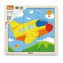 Viga - Puzzle din lemn Avion , Puzzle Copii , Cu piese mari, piese 9 - 2